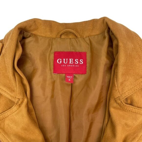 GUESS Tess Faux-Suede Jacket Sz Medium - Picture 7 of 9